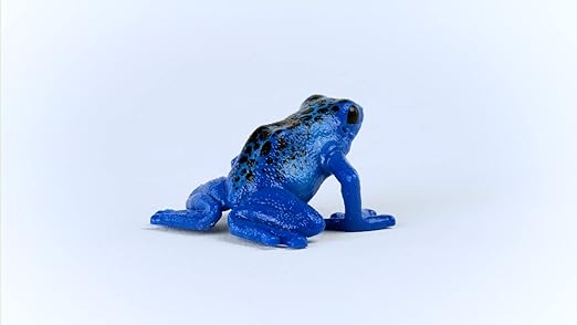 Schleich Wild Life, Wild Animal Rainforest Jungle Toys for Kids, Poison Dart Frog Toy, Blue, Ages 3+