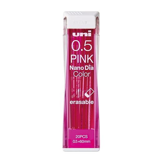 Uni Color Mechanical Pencil 0.5mm Lead, Nanodia, Pink, 0.5mm Lead
