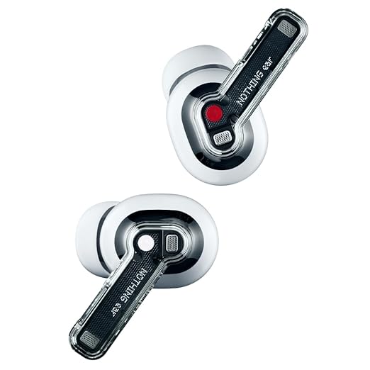 Nothing Ear Wireless Earbuds with ChatGPT Integration, Smart ANC, Hi-Res Audio with LDAC & LHDC, 11mm Dynamic Bass Boost, 40.5H Playtime, 6 Mics for Calls Wireless Headphones, Wireless Charging White