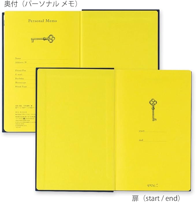 Midori Journal Door, Navy Blue