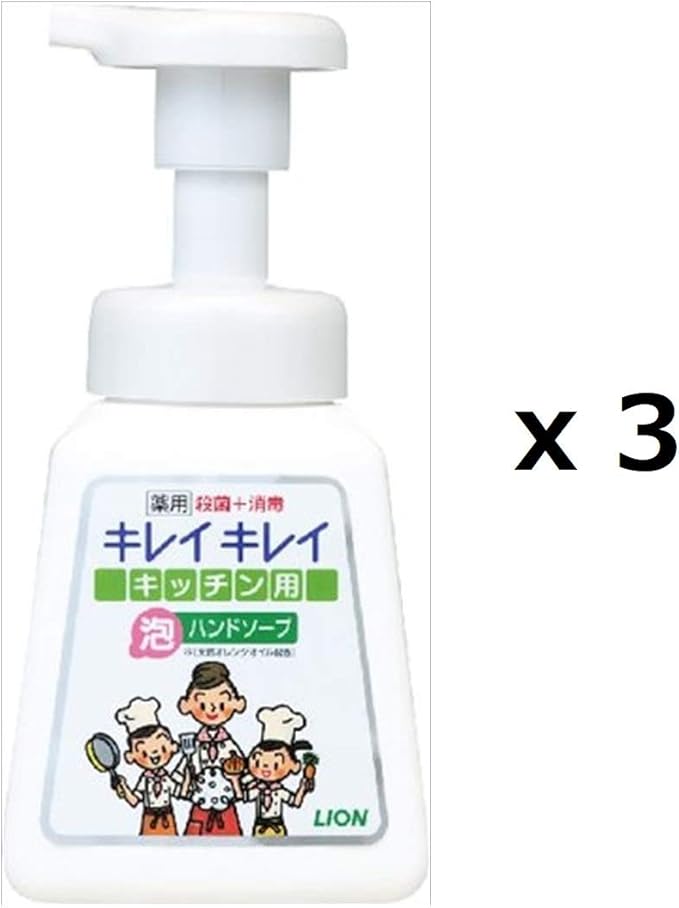 Kirei Kirei Medicated Kitchen Foam Hand Soap, 3 Pieces
