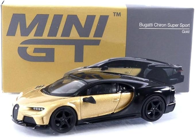MINI GT 1/64 Bugatti Chiron Supersport Gold (Left Handle) Finished Product