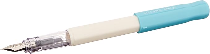 Pilot Kakuno Fine-Nib Fountain Pen, White Body Soft Pink Cap (FKA-1SR-SPF)
