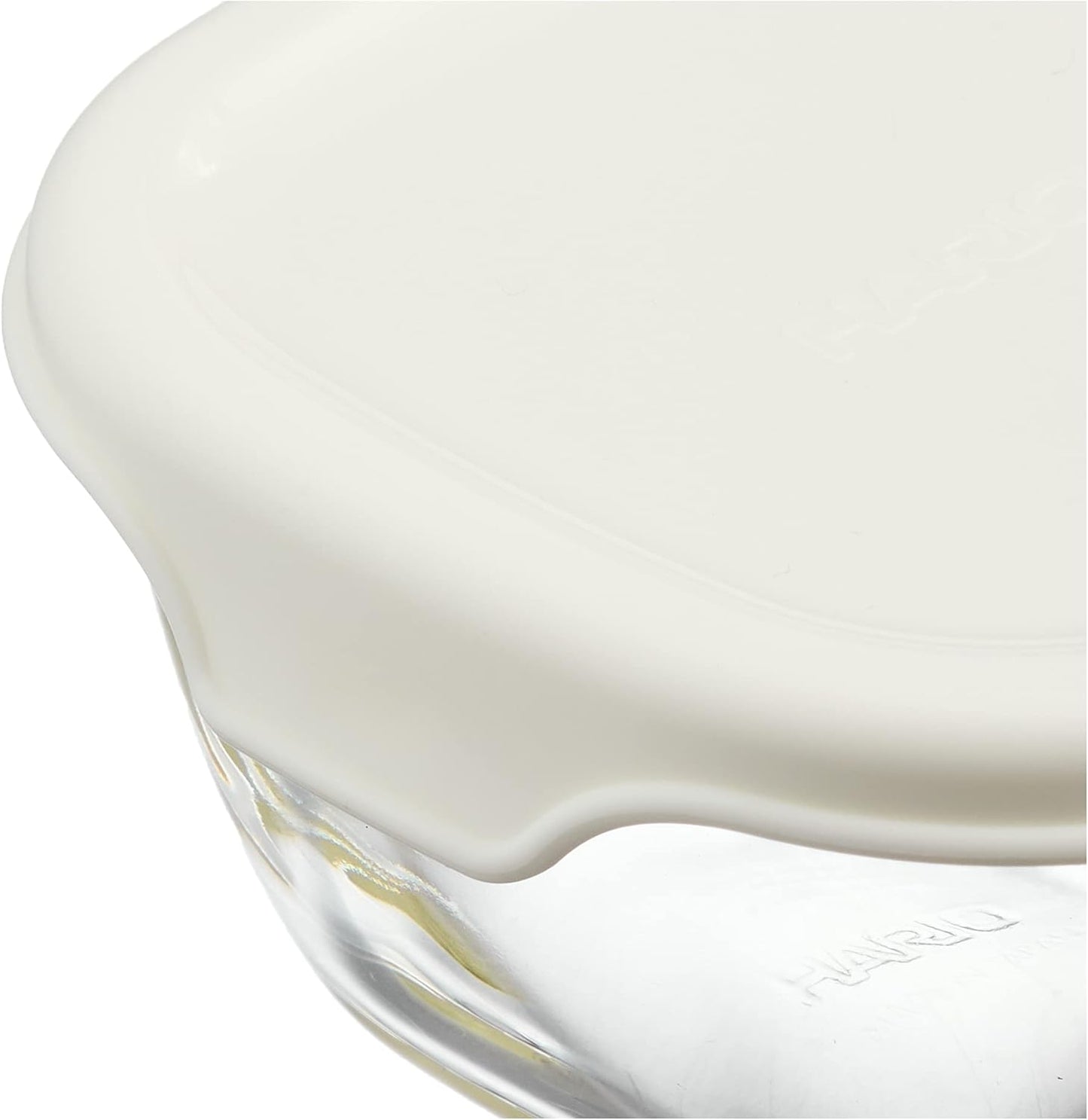 HARIO MKK-2012-OW Heat Resistant Glass Storage Container, White, 3.7 fl oz (110 ml), Made in Japan, Oven, Microwave, Dishwasher Safe, Tableware, Convenient Storage, Pack of 4