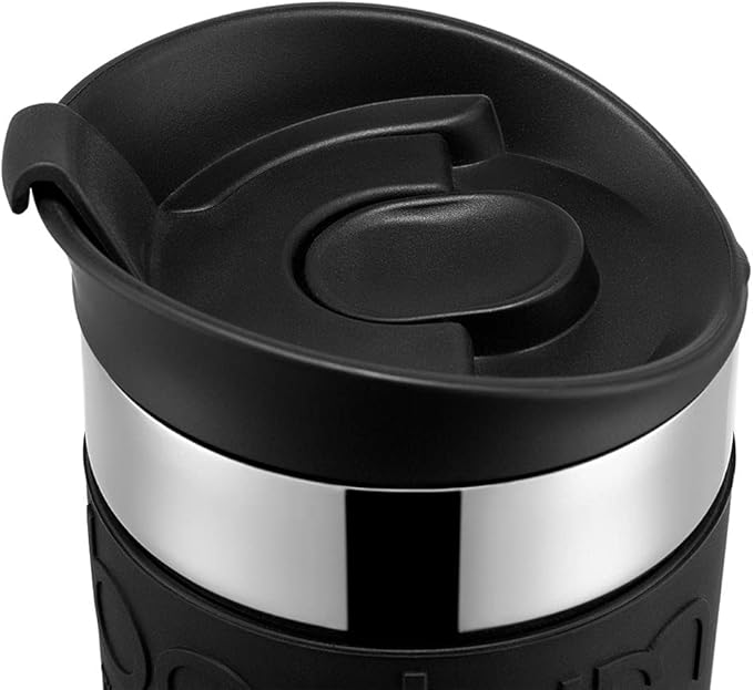 BODUM Tumbler Water Bottle Travel Mug 350ml Black Stainless Steel