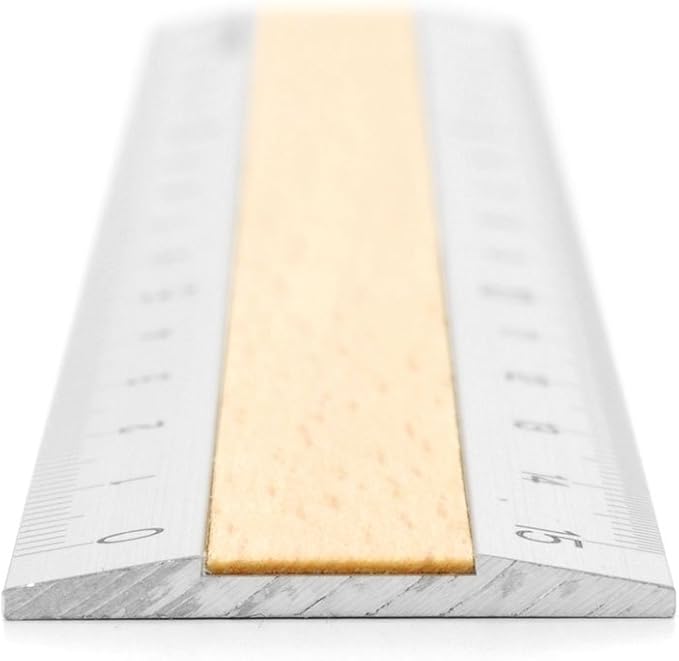 Midori Aluminum & Wood Ruler, 6 Inches (15 cm)