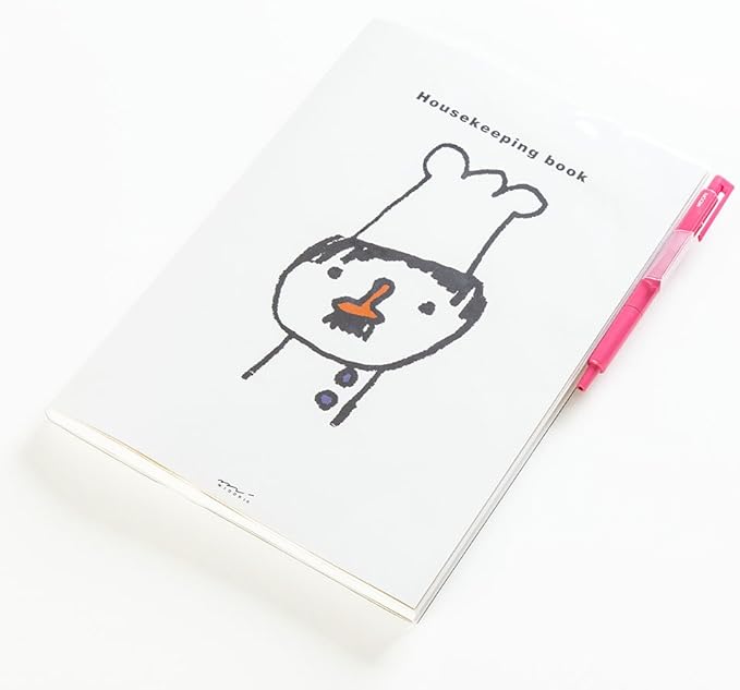 Midori Household Account Book B5 Monthly + Weekly Chef Pattern 12265006