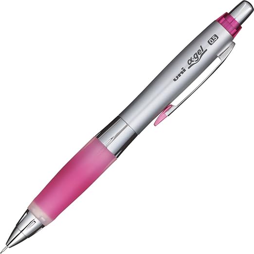 Uni Alpha-Gel Shaker Mechanical Pencil 0.5mm Soft Grip, Rose Pink (M5617GG1P.66