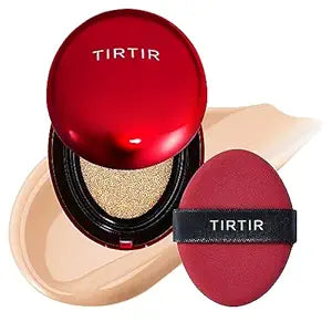 TIRTIR Mask Fit Cushion, 3 Types: Red/All Cover/Mask Fit) (RED CUSHION 21N, 18 grams)
