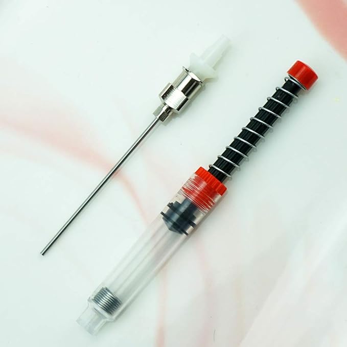 Asvine Fountain Pen Ink Syringe Filler Spring Converter with Removable Blunt Point