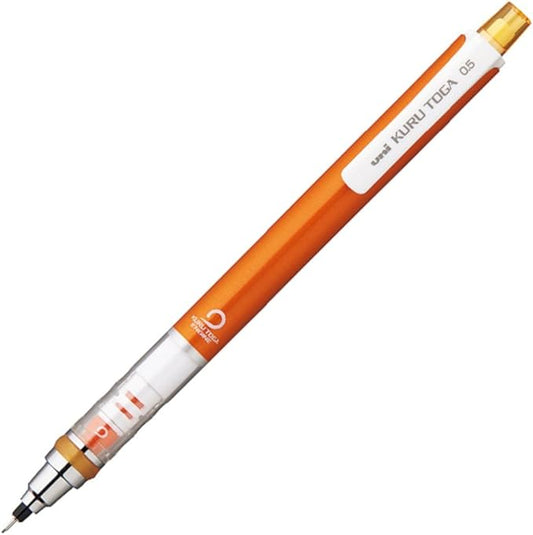 Uni Mitsubishi Mechanical Pencil Uni Kuru Toga Standard Model 0.02 Inch (0.5 mm), Orange