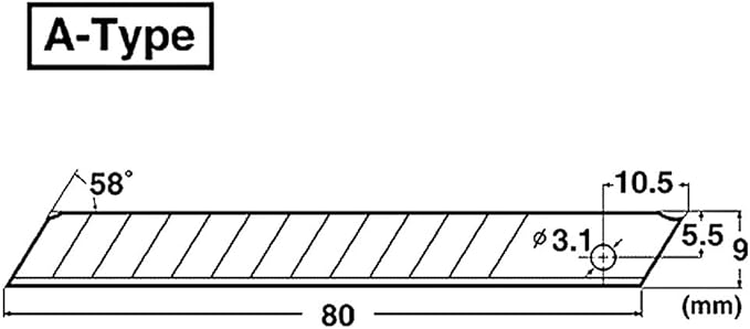 NT Cutter, Type A, Auto-Lock, Wide, Green, AR-1P-G