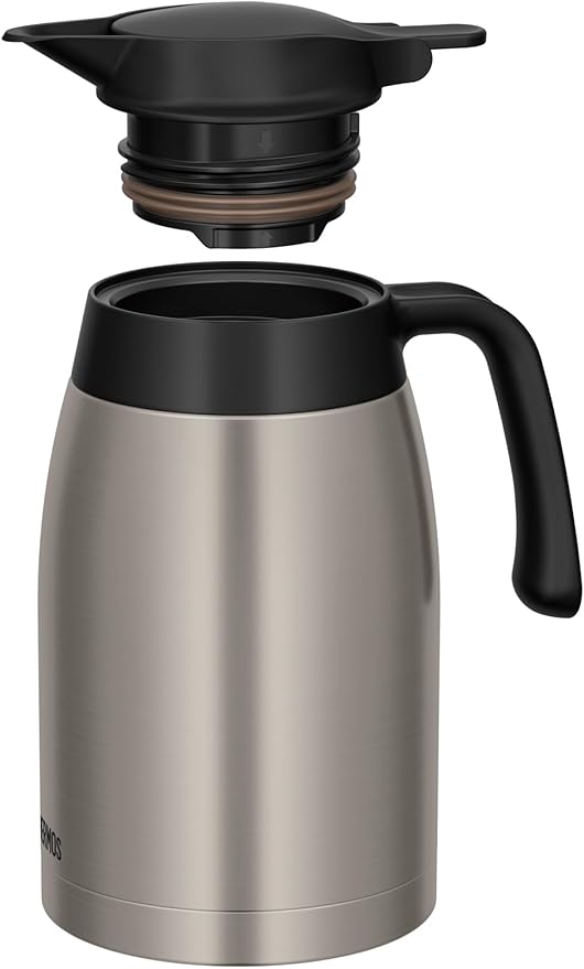 Thermos TTB-1501 SMT Stainless Steel Pot, Stainless Steel Matte, Insulated Tabletop Pot, Vacuum-Sealed Bottle Structure, Keeps Contents Hot or Cold