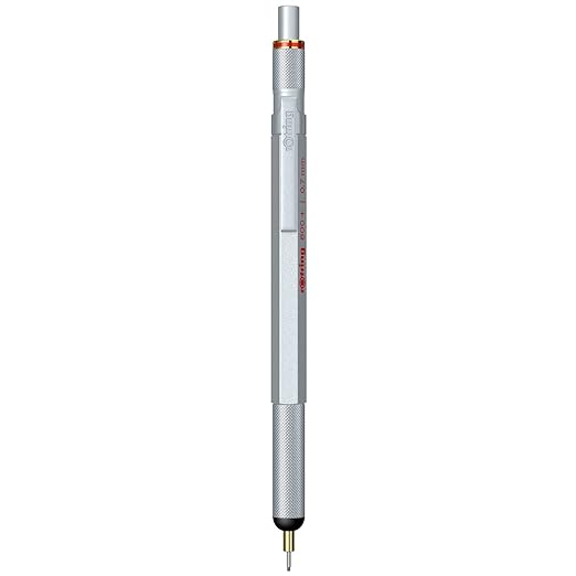 Rotring, Mechanical Pencil - 800+ Hybrid Stylus. (Silver,0.7MM)