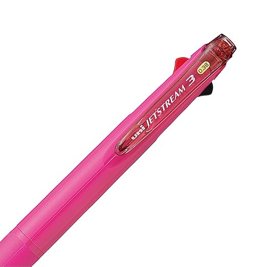 Uni Ballpoint Pen Jetstream 3 Color Black, Red, Blue Ink 0.38mm, Rose Pink (SXE340038.66)