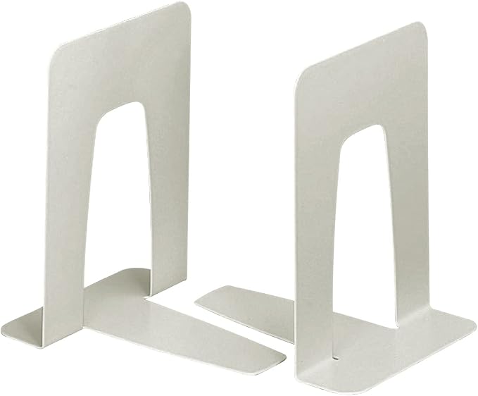 Kokuyo Bookend, Medium, Light Gray, with Anti-Slip BS-33NM