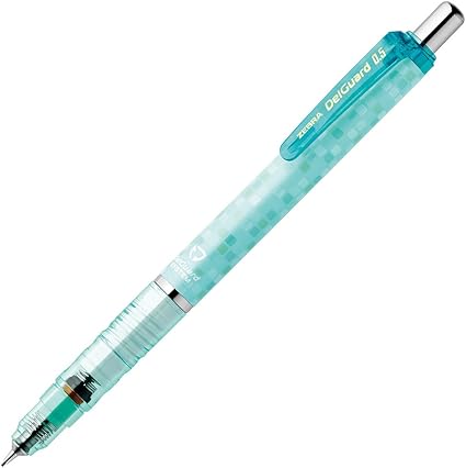 Zebra DelGuard 0.02 inches (0.5 mm) Mechanical Pencil (square blue green)