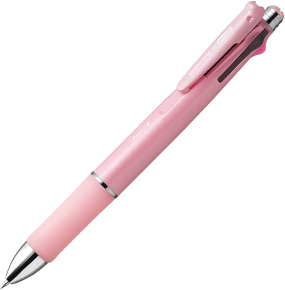Zebra Clip-On Multi Color Multifunctional Pen, Clear Green Barrel (B4SA1-G)