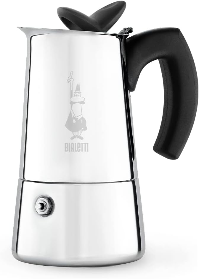 Bialetti Musa - Stove Top Restyling Espresso Coffee Maker - Stainless Steel - 4 Cups