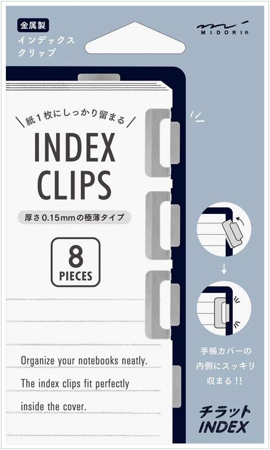Midori Clip Index Chilat Orange 43230006