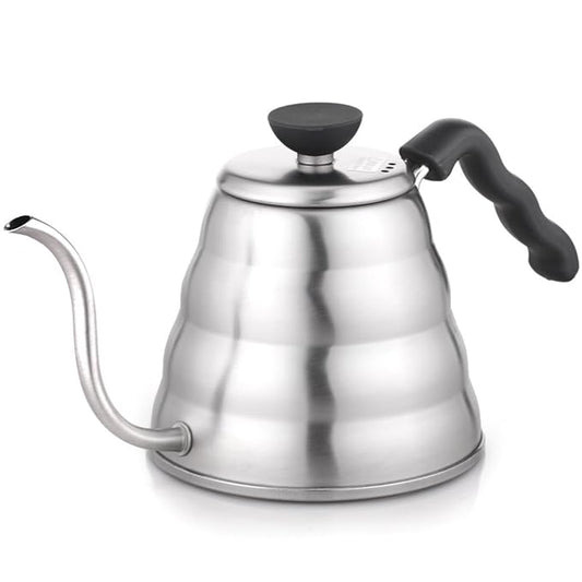 Hario Gooseneck Coffee Kettle 'Buono', Stovetop, 1.2L, Stainless Steel, Silver