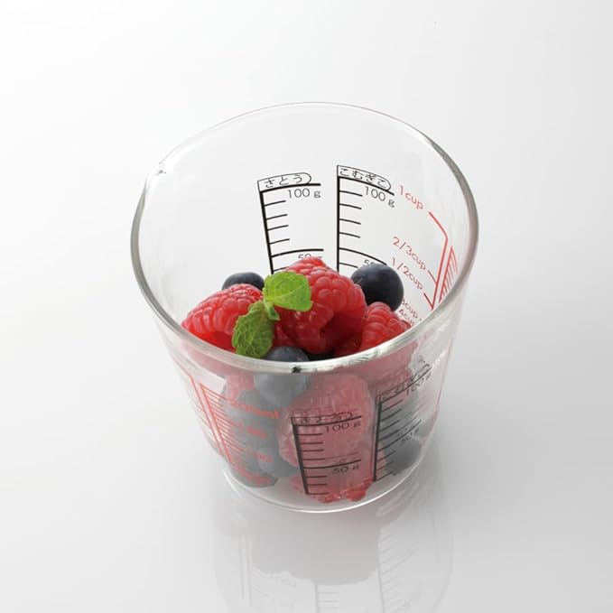 HARIO Measuring Cup, Heat-Resistant Glass, 200ml, Multi-Purpose, Made in Japan, CMJ-200