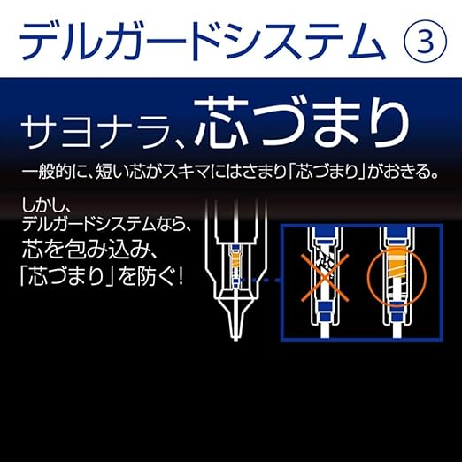 Zebra Mechanical Pencil Delguard Type Lx Blue P-MAS86-BL Lead Diameter 0.3mm