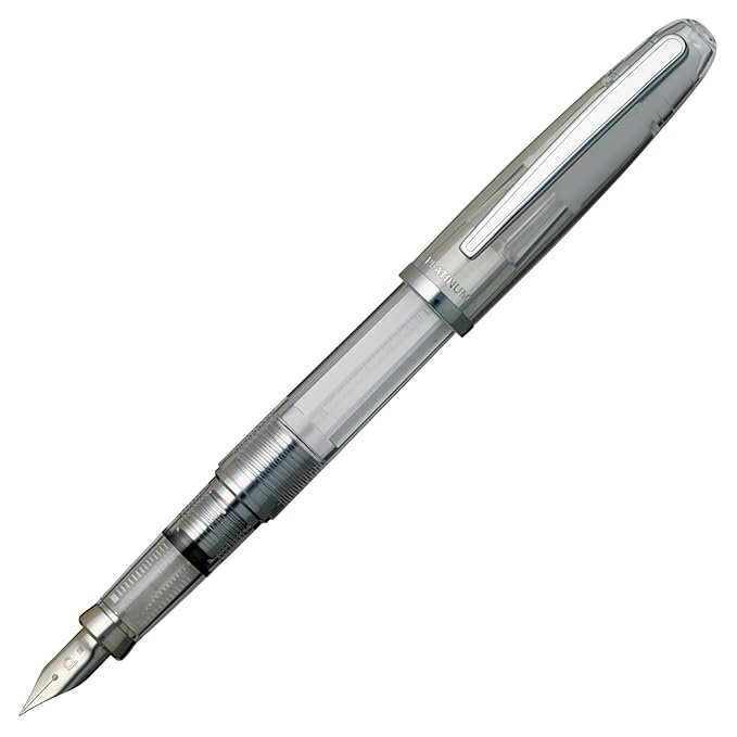 Platinum Balance Fountain Pen - Shine Crystal - Medium Nib