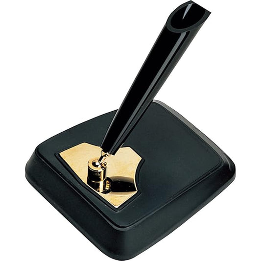 Platinum Desk Pen Stand - Single Pen - Black