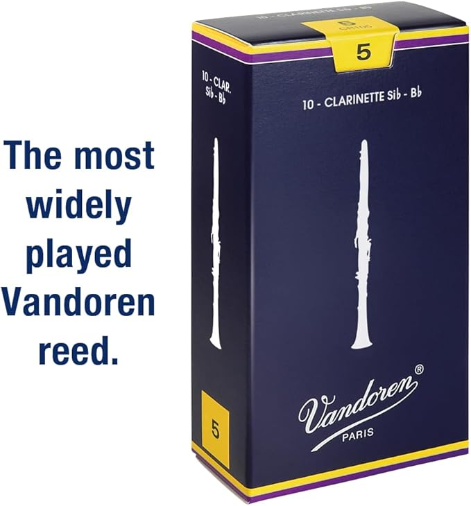 Vandoren B♭ Traditional Clarinet Reeds (Pack of 10) -CR105