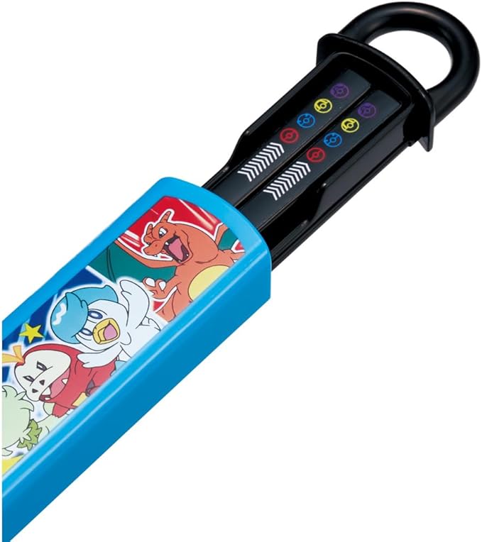 Skater ABS2AMAG-A Bento Chopsticks Case Set, 6.5 inches (16.5 cm), Antibacterial Treatment, Pokemon 24, Pokemon, Easy to Open Slide Type, Made in Japan