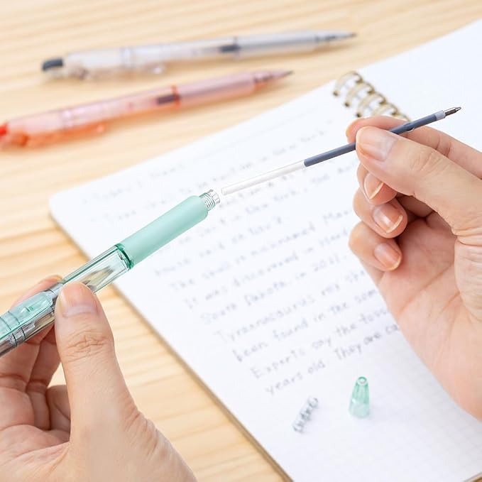 Zebra B-BI-KRB-OBG Ballpoint Pen Gym Knock with Bio Tube 0.7mm Ocean Blue Green 10pcs