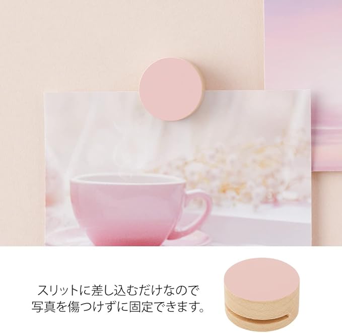 Midori 35495006 DESIGNPHIL , Picture Clip, Wood, Pink
