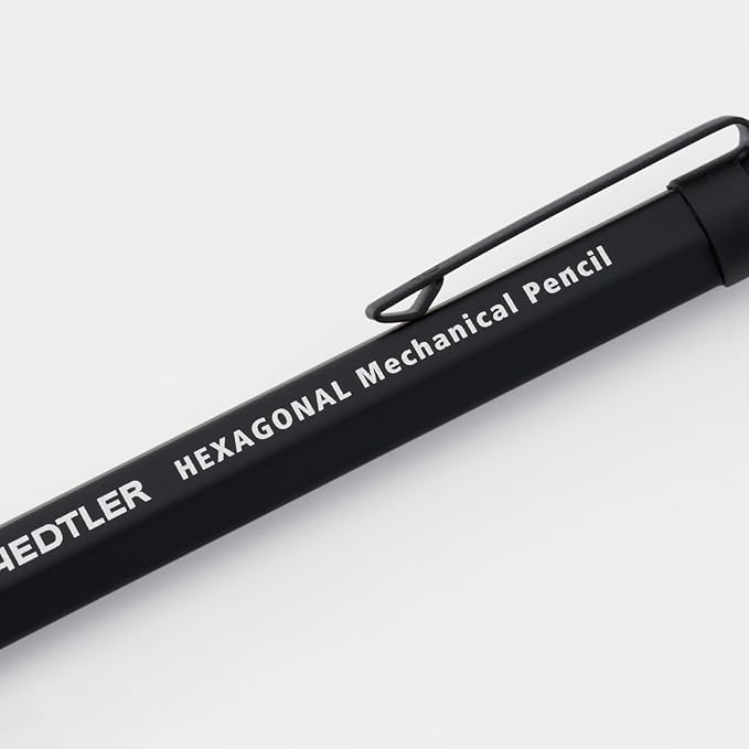STAEDTLER 925 77-05B Hexagonal Mechanical Pencil, 0.02 inch (0.5 mm), Clean Black