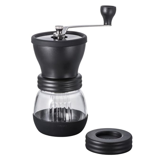 Hario Ceramic Skeleton Hand Grinder Coffee Mill , Black, 17.2×9.3 × Height 23.1cm, Diameter 9cm (MSCS-2B)