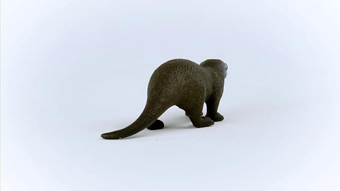 Schleich Wild Life 14865 Fishing Otter, for Children from 3+ Years, Toy Figure