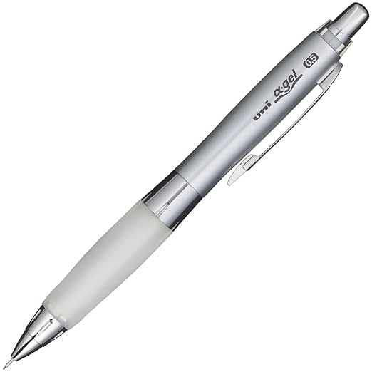 Uni Mechanical Pencil Alpha Gel Grip 0.5mm White (M5617GG1P.1)