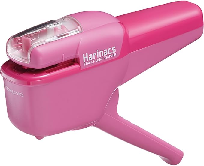 Kokuyo SLN-MPH105G Harinacs Press Stapleless Stapler, No Hole, Green