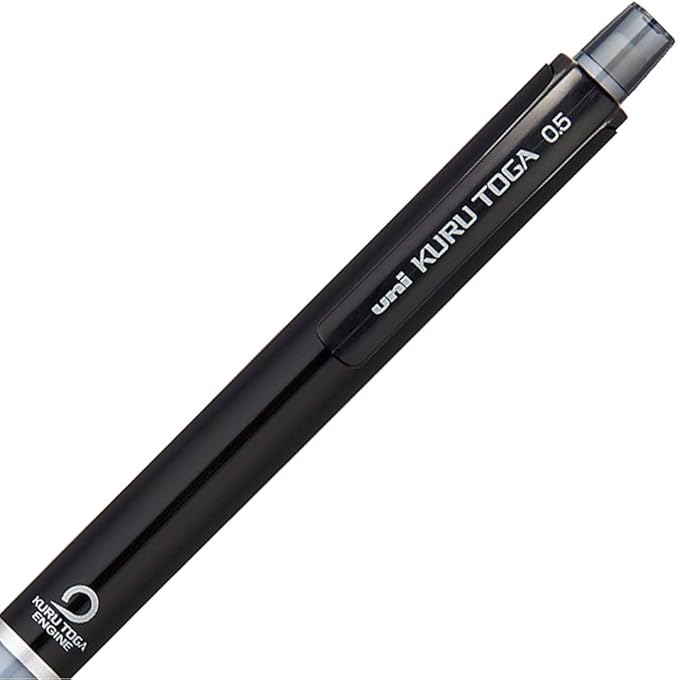Uni Mitsubishi Mechanical Pencil Uni Kuru Toga Standard Model 0.02 inch (0.5 mm) Black