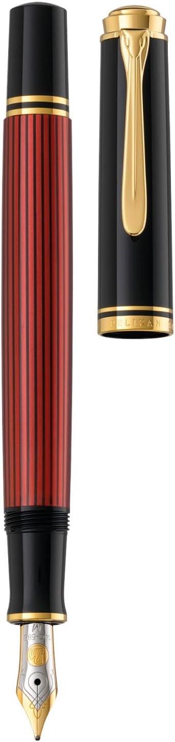 Pelikan Premium M600 EF Fountain Pen Colour Plume Black/red
