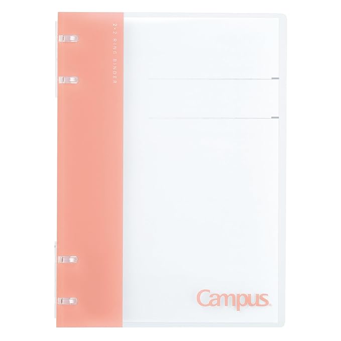 Kokuyo Loose Leaf Binder A5 Campus Notebook Binder 2x2 Ring Pink Le-NP134P