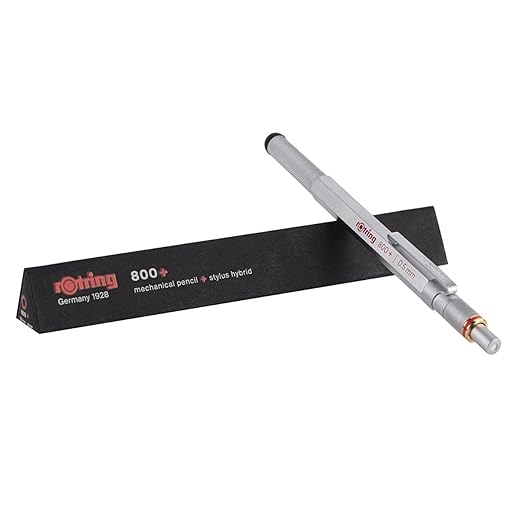 Rotring, Mechanical Pencil - 800+ Hybrid Stylus. (Silver,0.5MM)