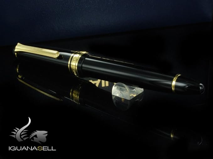 Sailor Profit 1911 Standard Black Glossy Gold trim 14Kt BROAD nib Fountain Pen