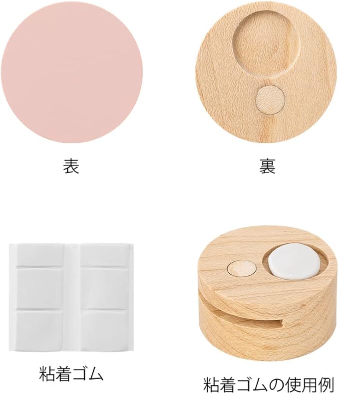 Midori 35495006 DESIGNPHIL , Picture Clip, Wood, Pink