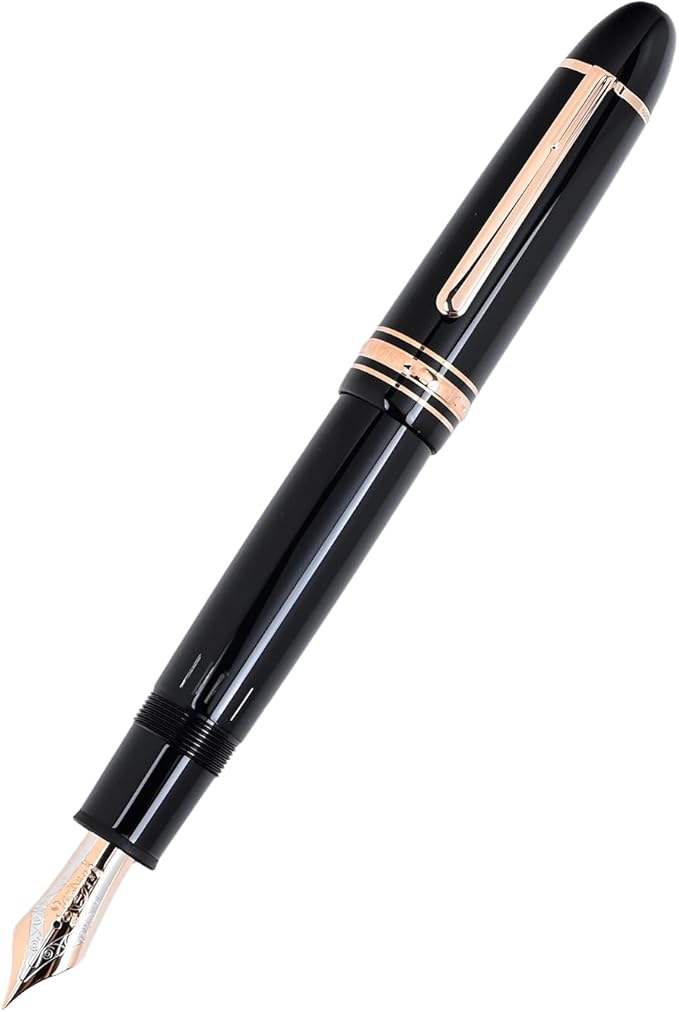 Montblanc Fountain Pen, 132092 (112665), Meisterstück 149, Black x Red Gold, Nib F