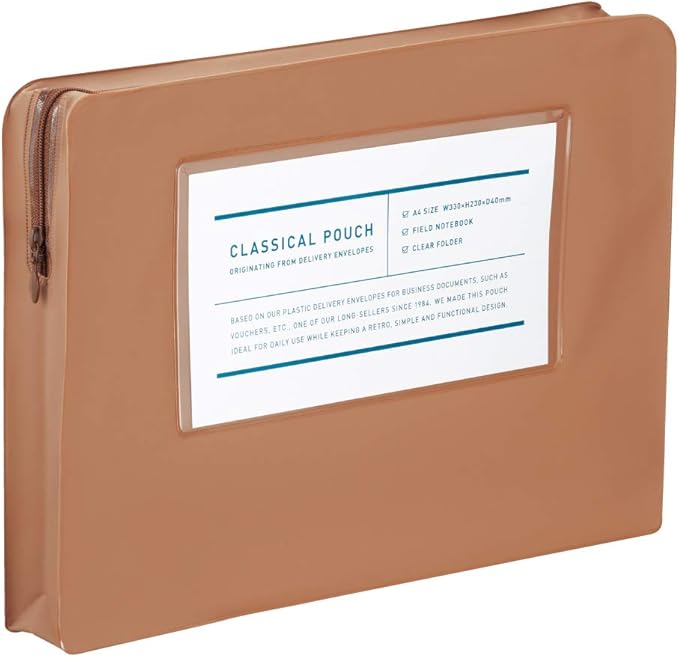 Kokuyo F-VBF230T Classical Pouch, A4 Case, Clear