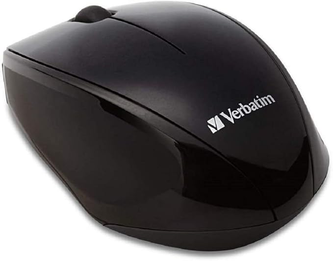 Verbatim MUSWBLRV1 Wireless Mouse Wireless 2.4 GHz Blue LED Sensor Receiver Included Red