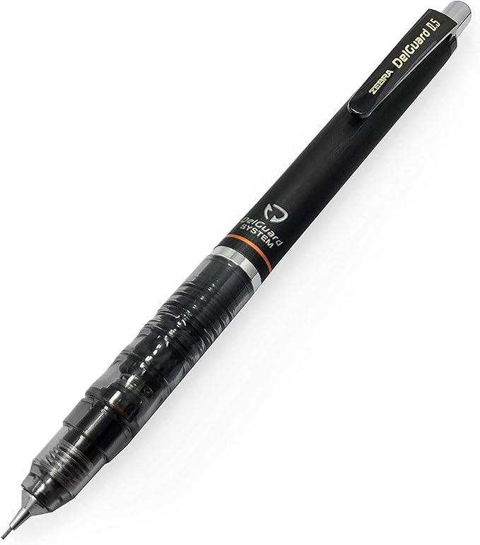 Zebra Delguard Mechanical Pencils - HB 0.5mm - 1 of Each Colour Barrel - Pack of 3