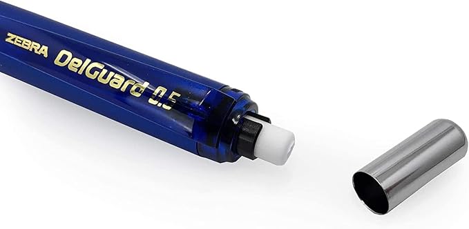 Zebra Delguard Mechanical Pencils - HB 0.5mm - 1 of Each Colour Barrel - Pack of 3