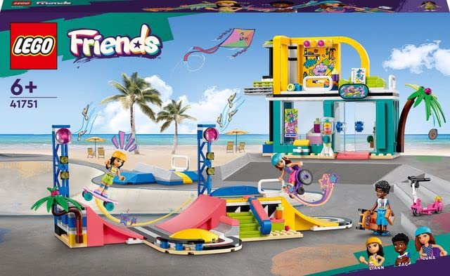 LEGO Friends Skate Park 41751 Building Toy Set (431 Pieces), Multi Color